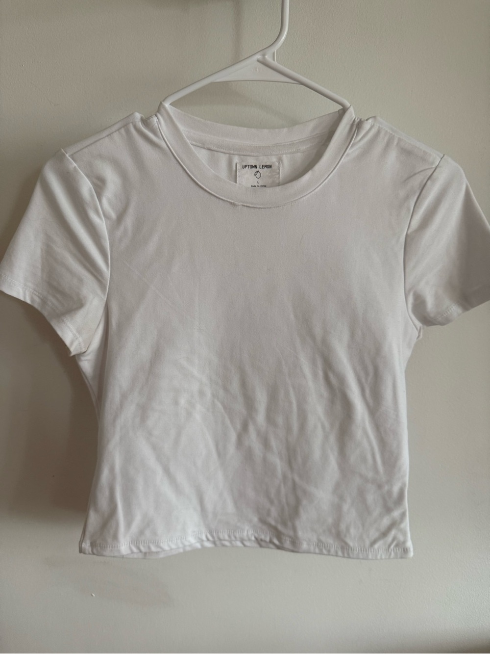 Everyday White Crop Tee -